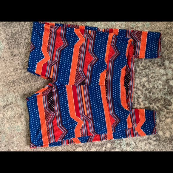 BNWT TC ORANGE/BLUES SOUGHT AFTER LULAROE PATTERN - Picture 4 of 5